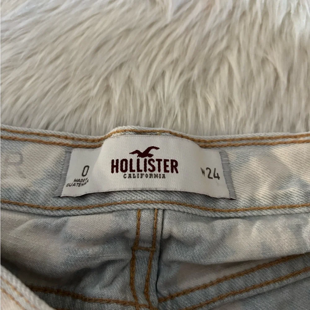 Hollister Women's Faded Blue Jean Shorts - Picture 6 of 10